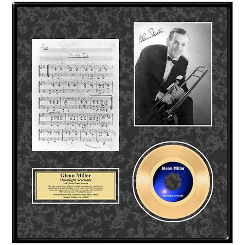 GLENN MILLER グレンミラー - Moonlight Serenade / GOLD DISC / インテリア額 - PGS